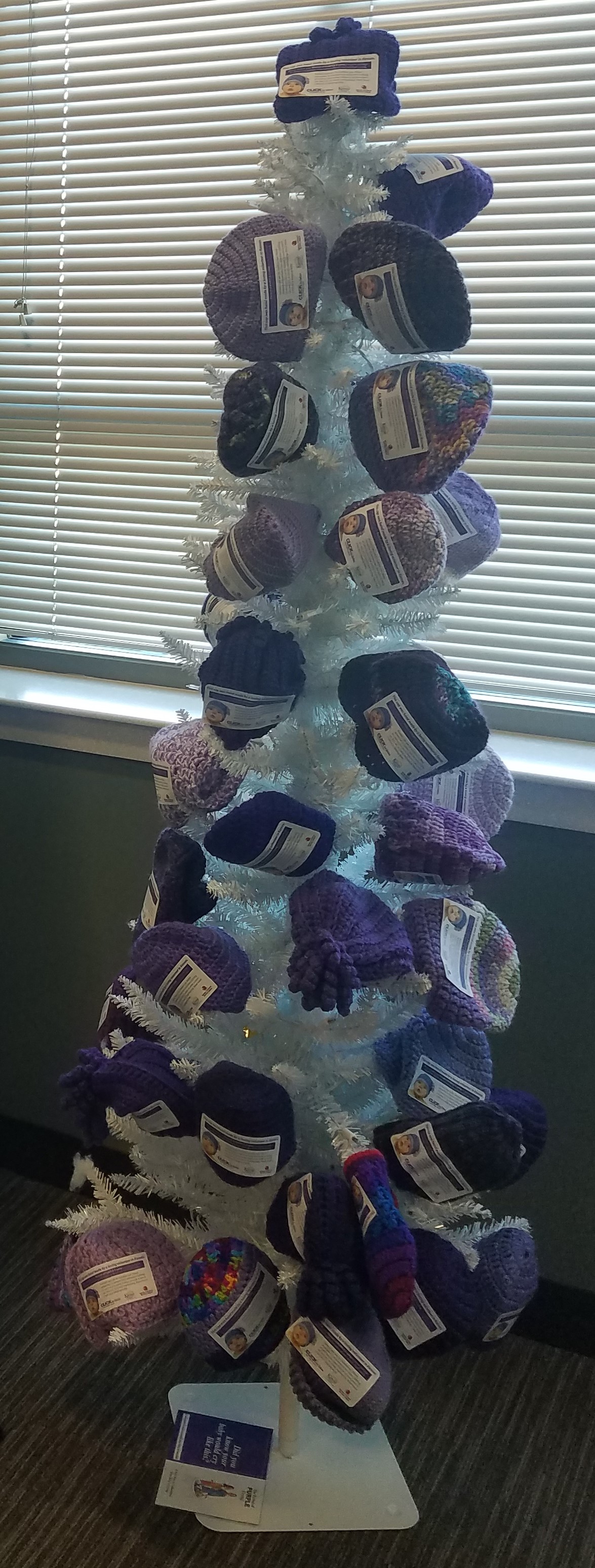 Purple hat tree