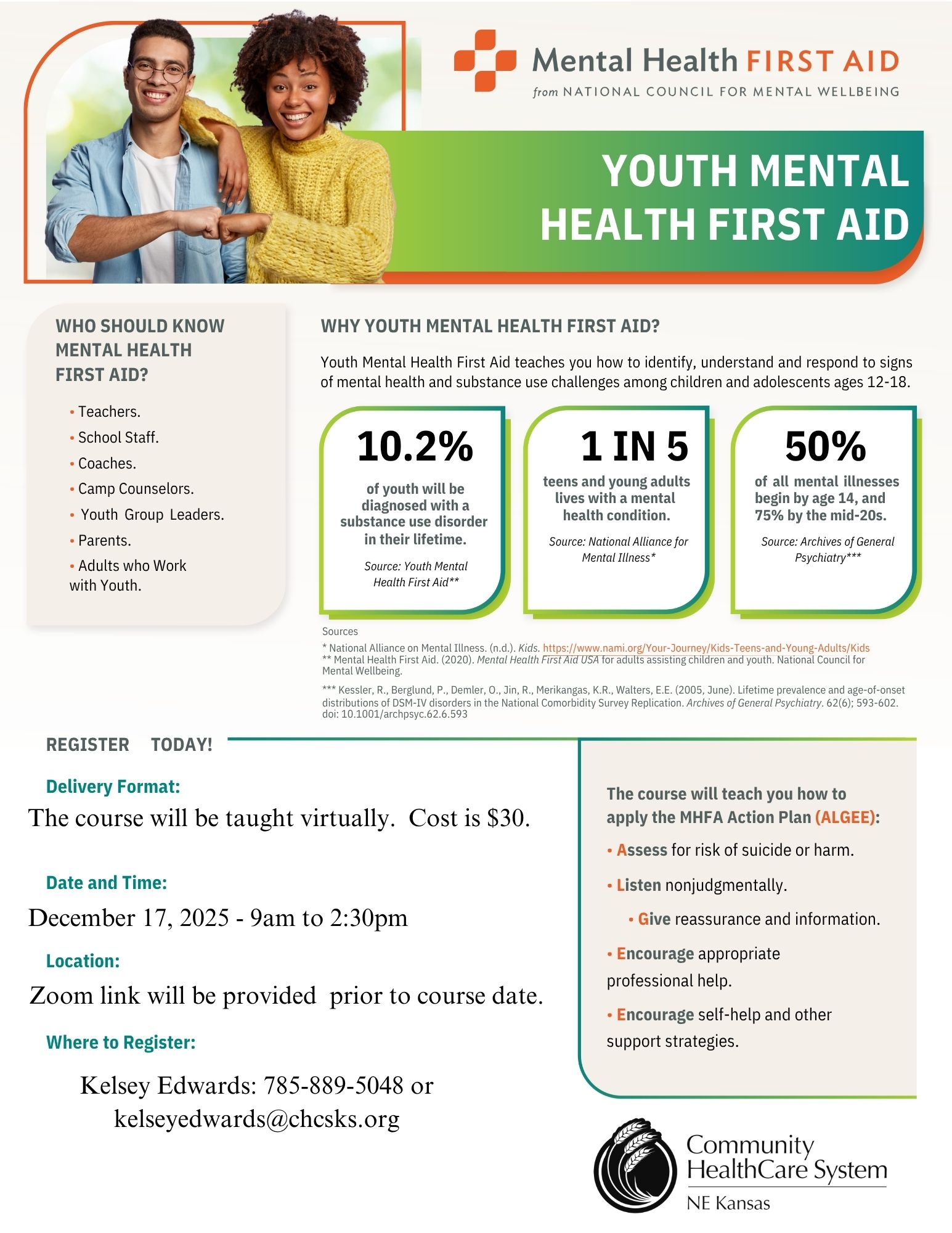 Youth Mental Health First Aid Event Image