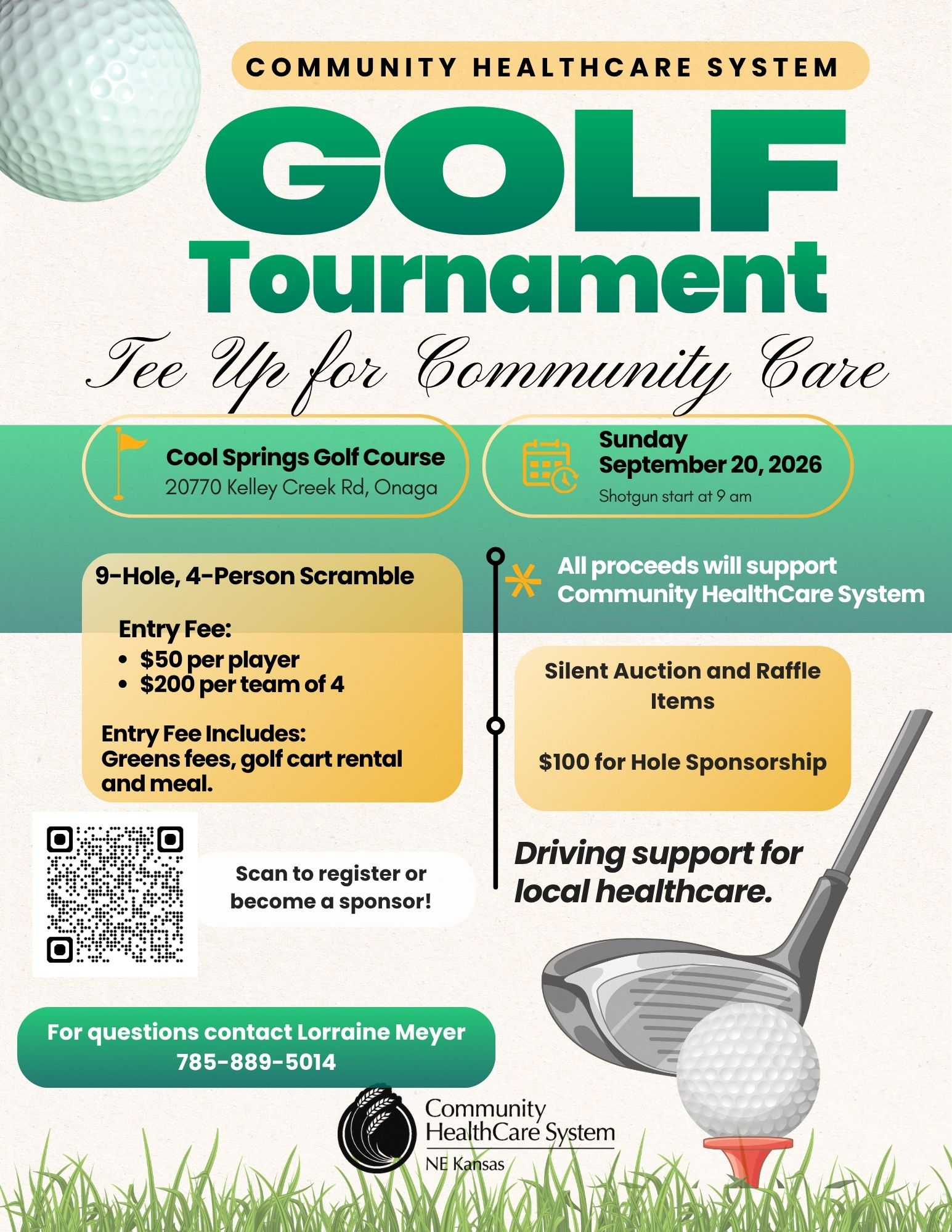 CHCS Golf Tournament - Driving Support for Local Healthcare Event Image