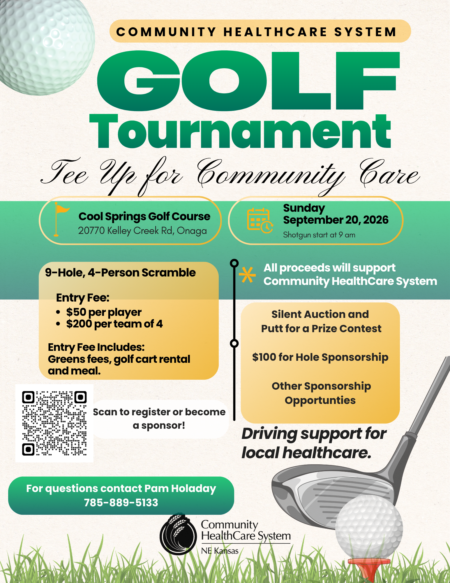 CHCS Golf Tournament - Driving Support for Local Healthcare Event Image